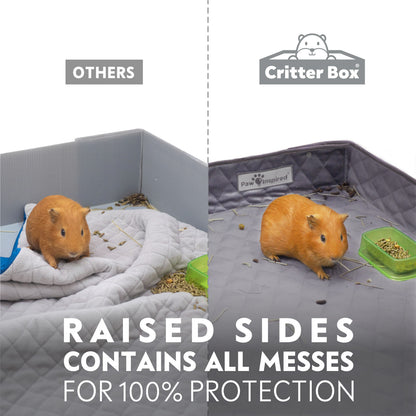 Critter Box® Washable Guinea Pig Cage Liner with Raised Sides