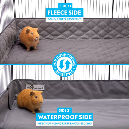 Critter Box® Washable Guinea Pig Cage Liner with Raised Sides