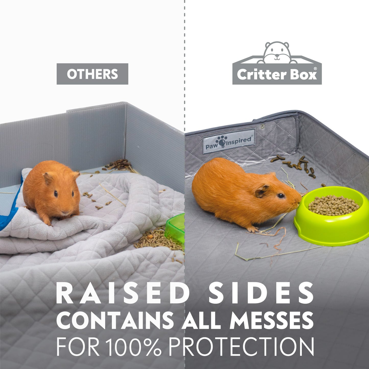 Critter Box® Reversible Cage Liner for Guinea Pigs and Other Small Animals