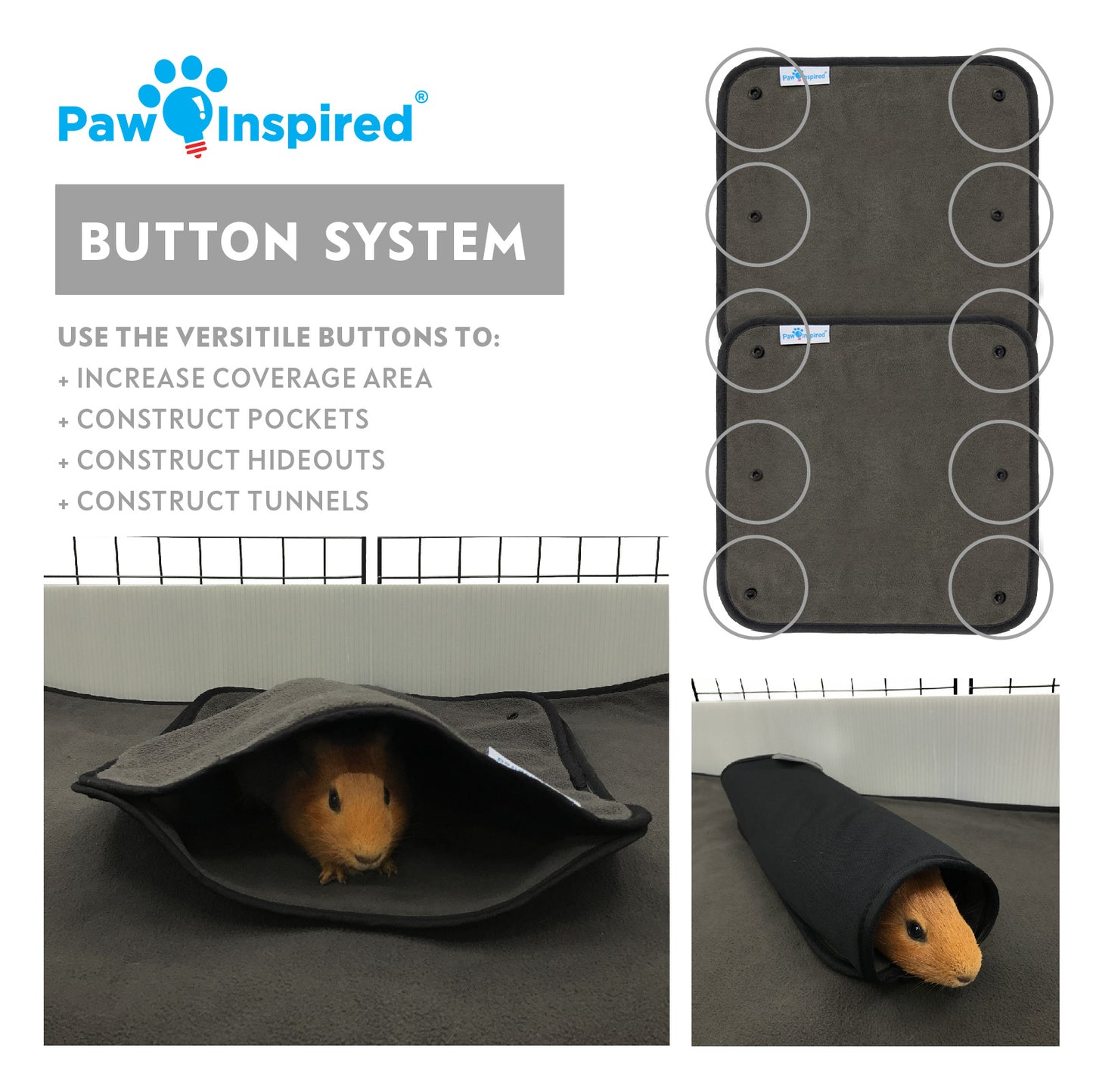 Bamboo Carbon Washable Guinea Pig Cage Liners