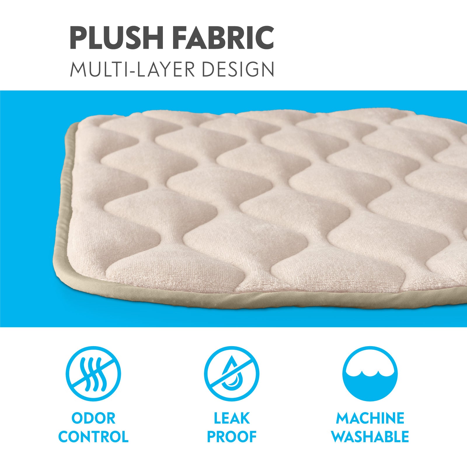 Stunning Upgraded Velvety Soft Dog Crate Mats image