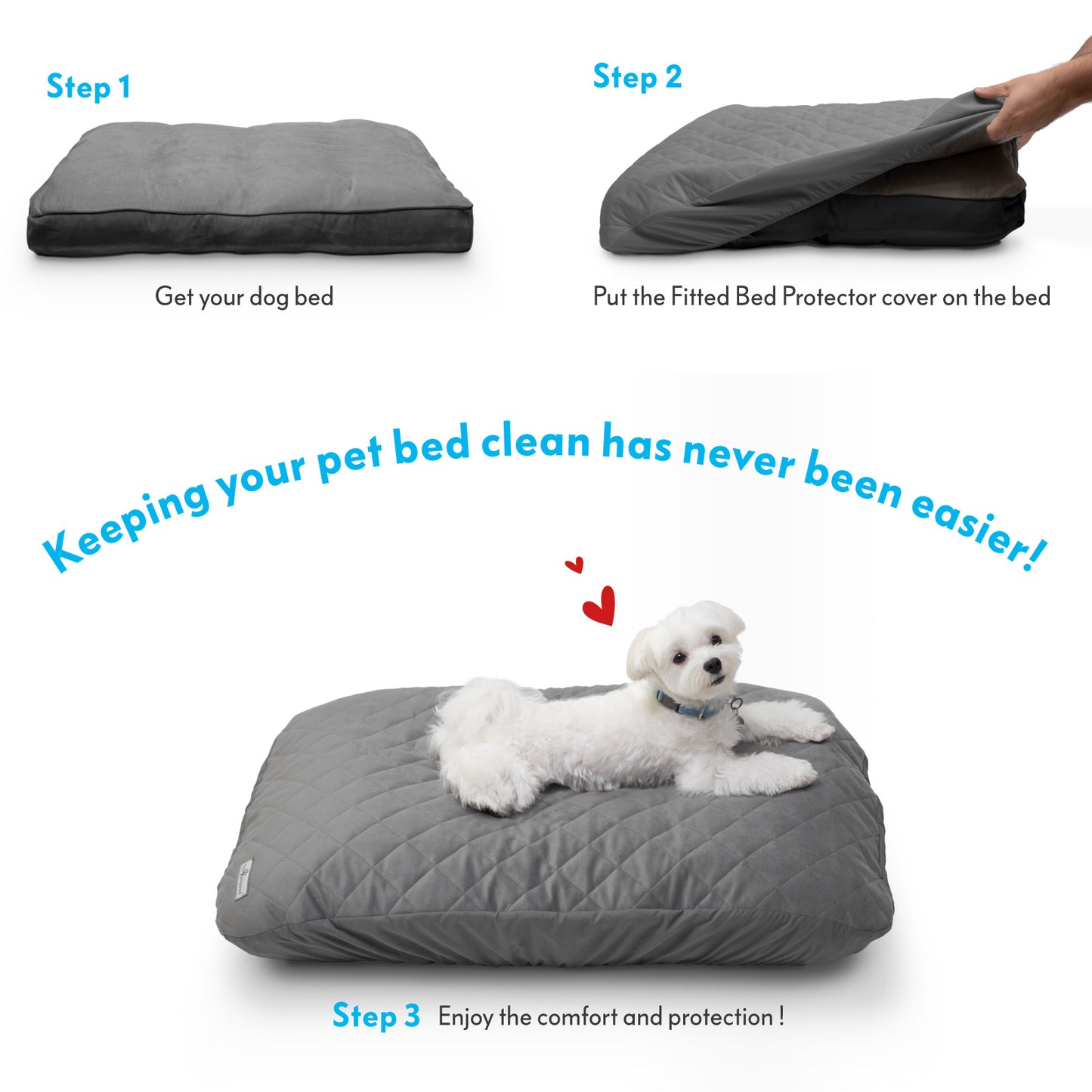 Fitted Dog Bed Protector