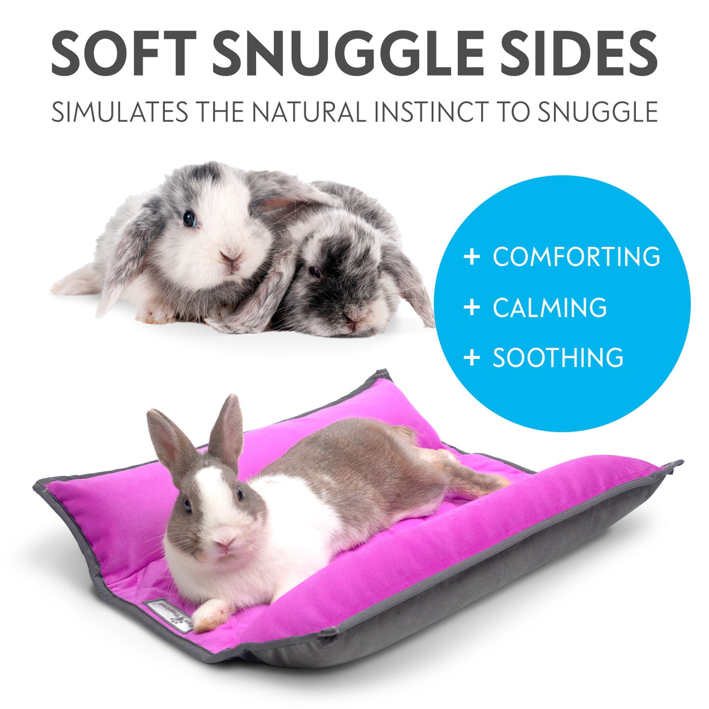 Snuggle Bunny™ Pet Bed with Padded Sides for Rabbits and Other Small Animals
