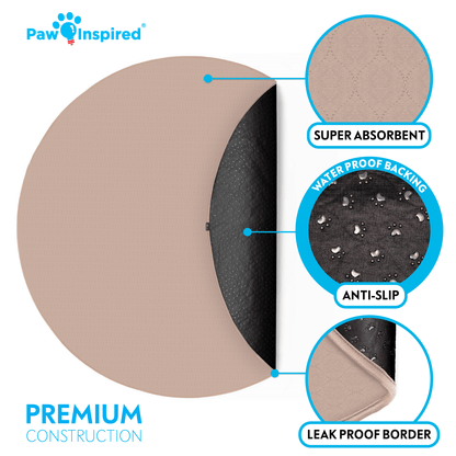 Round Washable Dog Pads