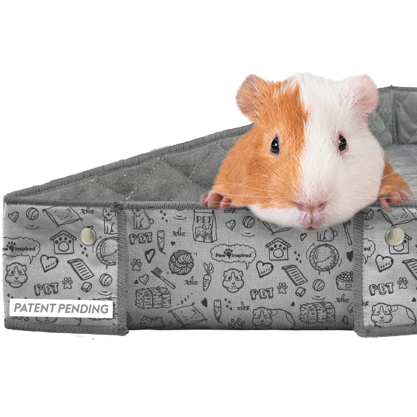 Critter Box® Washable Guinea Pig Cage Liner with Raised Sides
