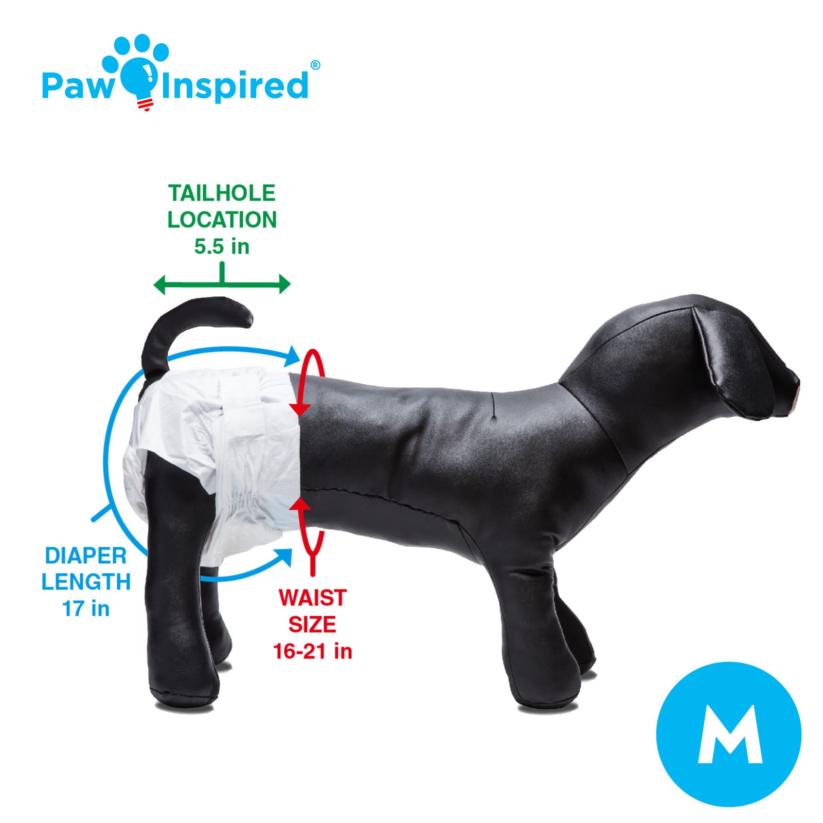 Disposable Dog Diapers Paw Inspired