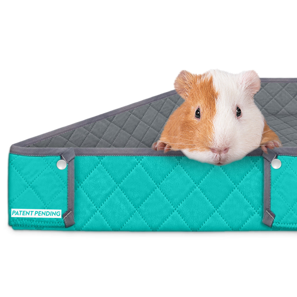 PAW INSPIRED Furr-O Burrowing Guinea Pig & Small Pet Bed, Light Gray 