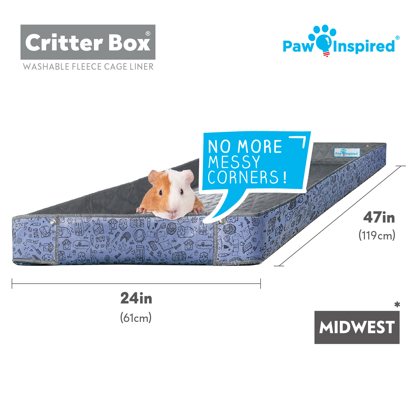 Midwest fleece cage liner hot sale